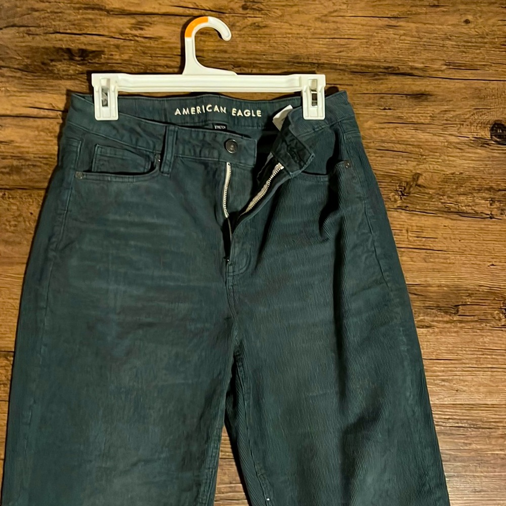 American eagle corduroy mom jean straight leg pant